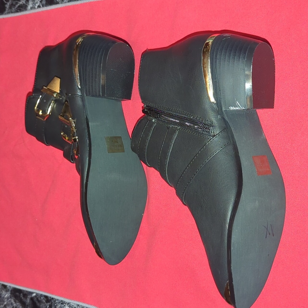 REFRESH Party-91 Buckled Zipper Ankle Booties 7.5 - Picture 4 of 15